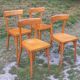 Set of 4 Baumann bistro chairs from the 1950s.