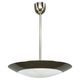 1930s Bauhaus Chrome and Glass Pendant Light from Czechoslovakia