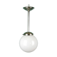 Ball opaline hanging lamp