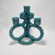 Wicker ceramic candle holder