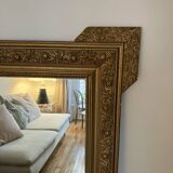 Gilded mirror, mercury glass