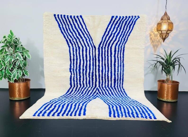 Traditional handmade pure wool rug, size 150 x 250 cm