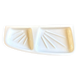 White earthenware wall-mounted soap dish no. 2