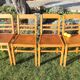 Série de 4 chaises "ELF indislocables"