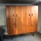 Vintage scandinavian wardrobe in teak