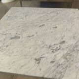 Marble and chrome coffee table
