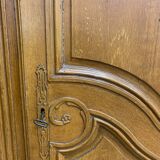 Old wardrobe, painted faux wood 19th century