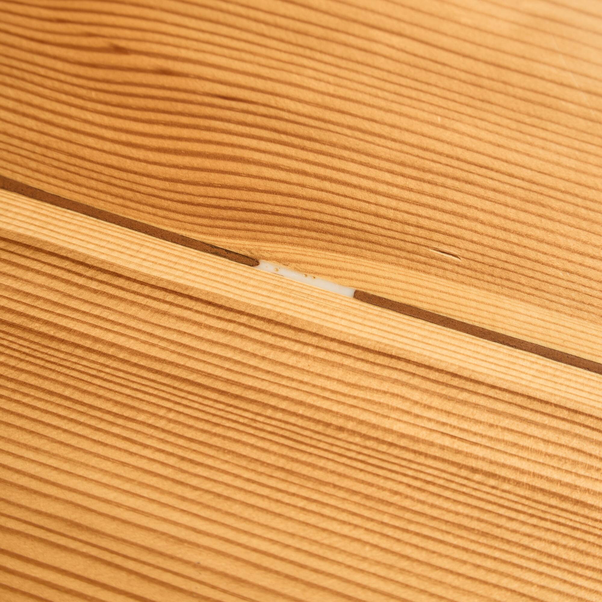 Long Canadian Pine Table with Black Legs