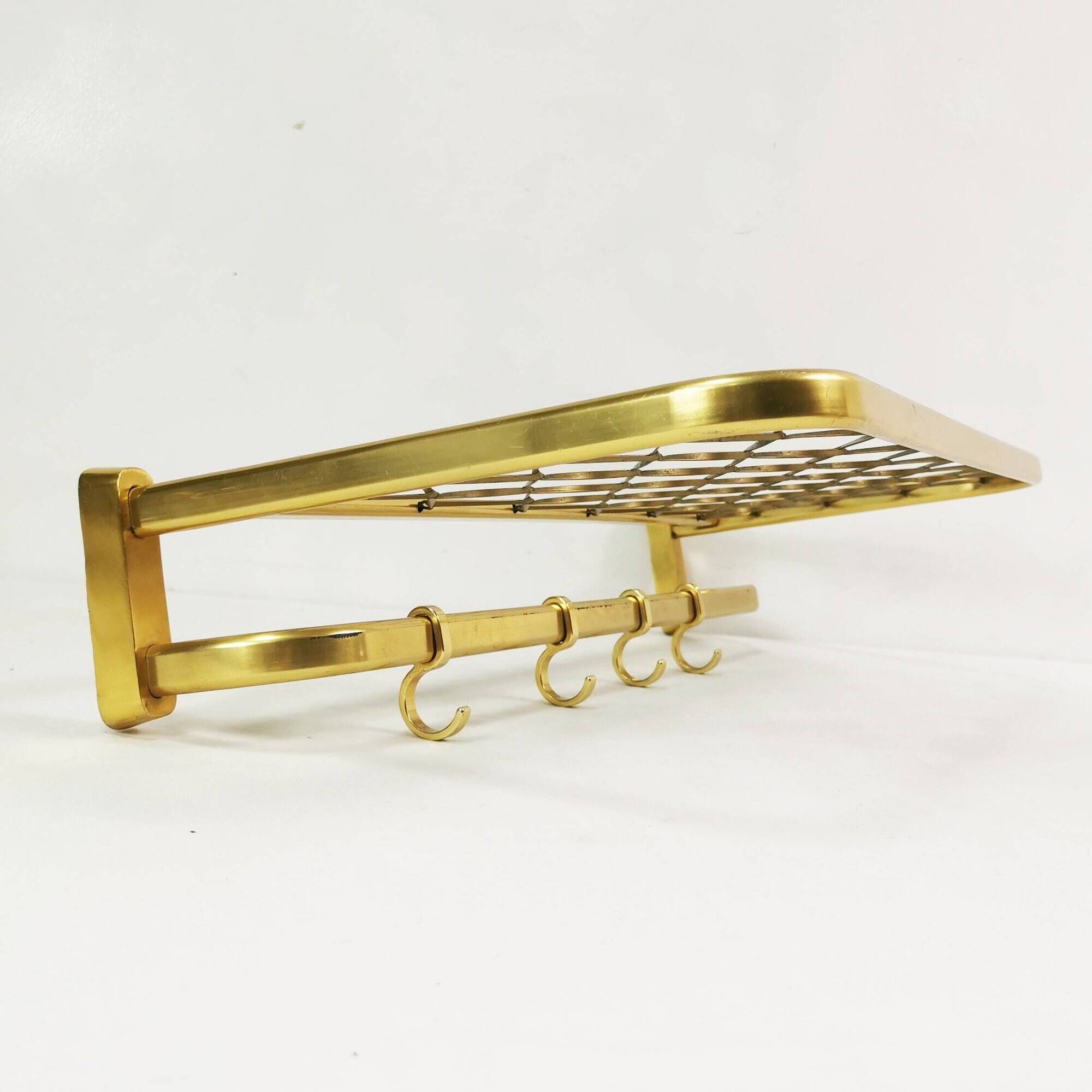 Art Deco wall coat rack, 1960s