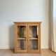 Vitrine vaisselier buffet chêne massif rénovée