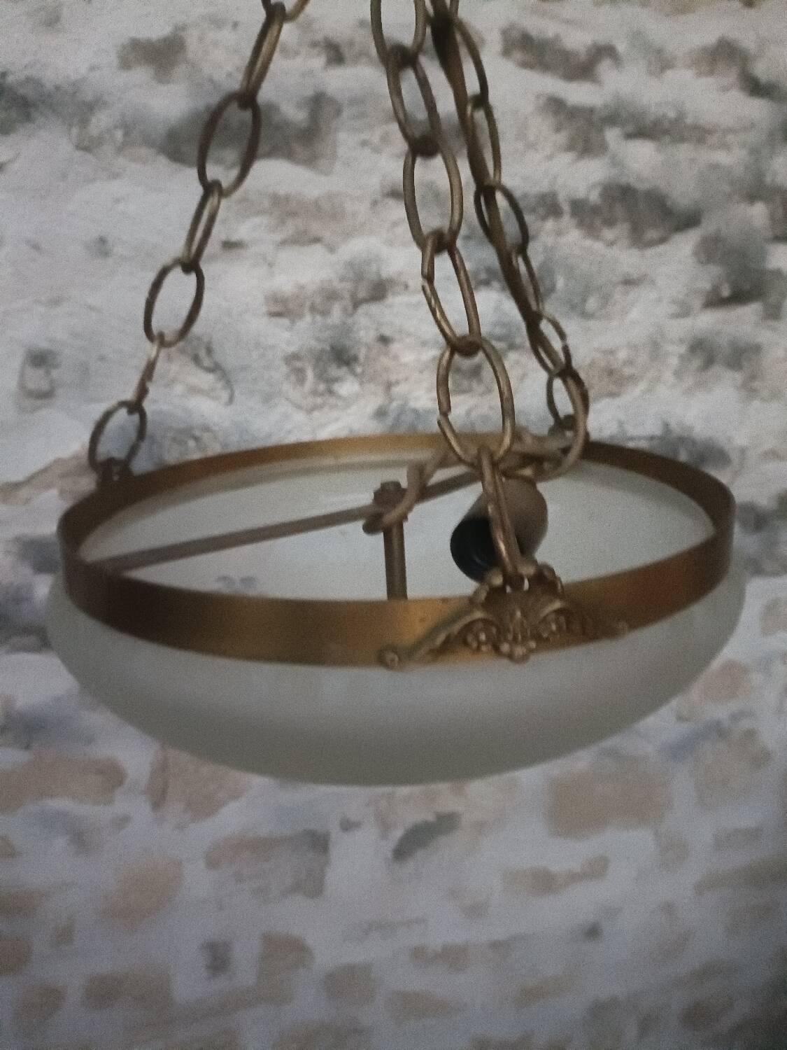 Vintage Art Nouveau style pendant light