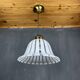 Vintage white Murano glass suspension, Italy, 1970s.