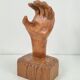 Brutalist Arts and Crafts Sculpture Wooden Hand, 1950s