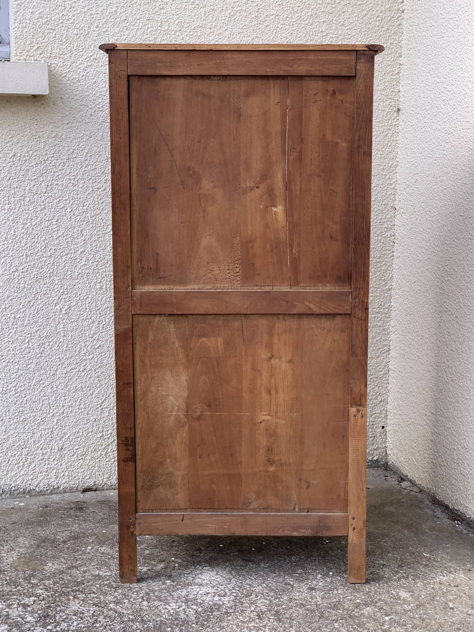 Parisian cabinet glazed raw wood nymphs and carved art nouveau decorations