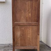 Parisian cabinet glazed raw wood nymphs and carved art nouveau decorations