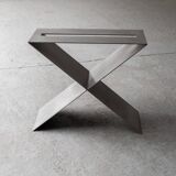 Contemporary stainless steel side table by Lena Coupez, Belgium, 2024