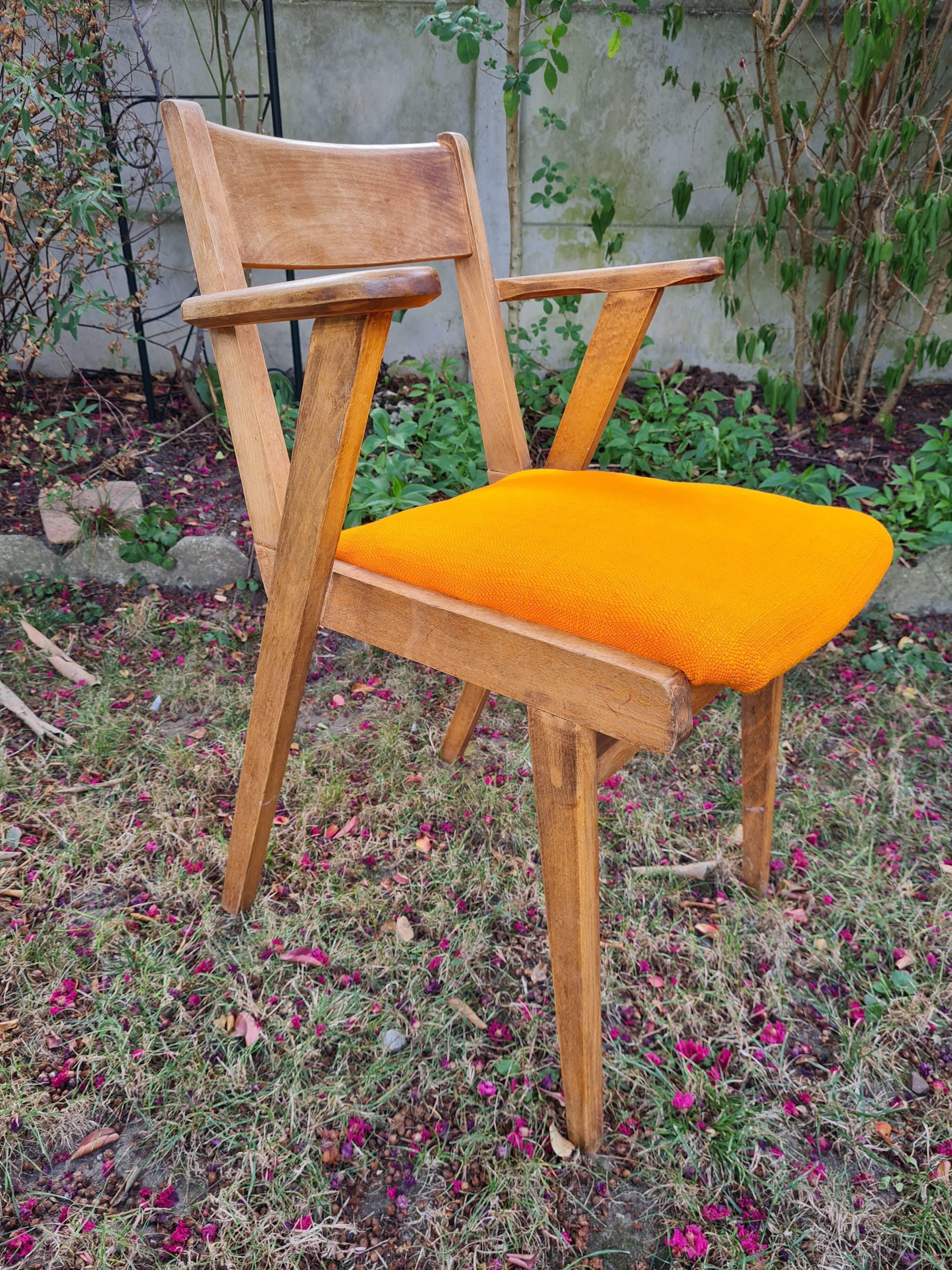 Armchair feet compass design vintage year 50