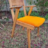 Armchair feet compass design vintage year 50