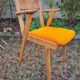 Fauteuil pieds compas design vintage année 50