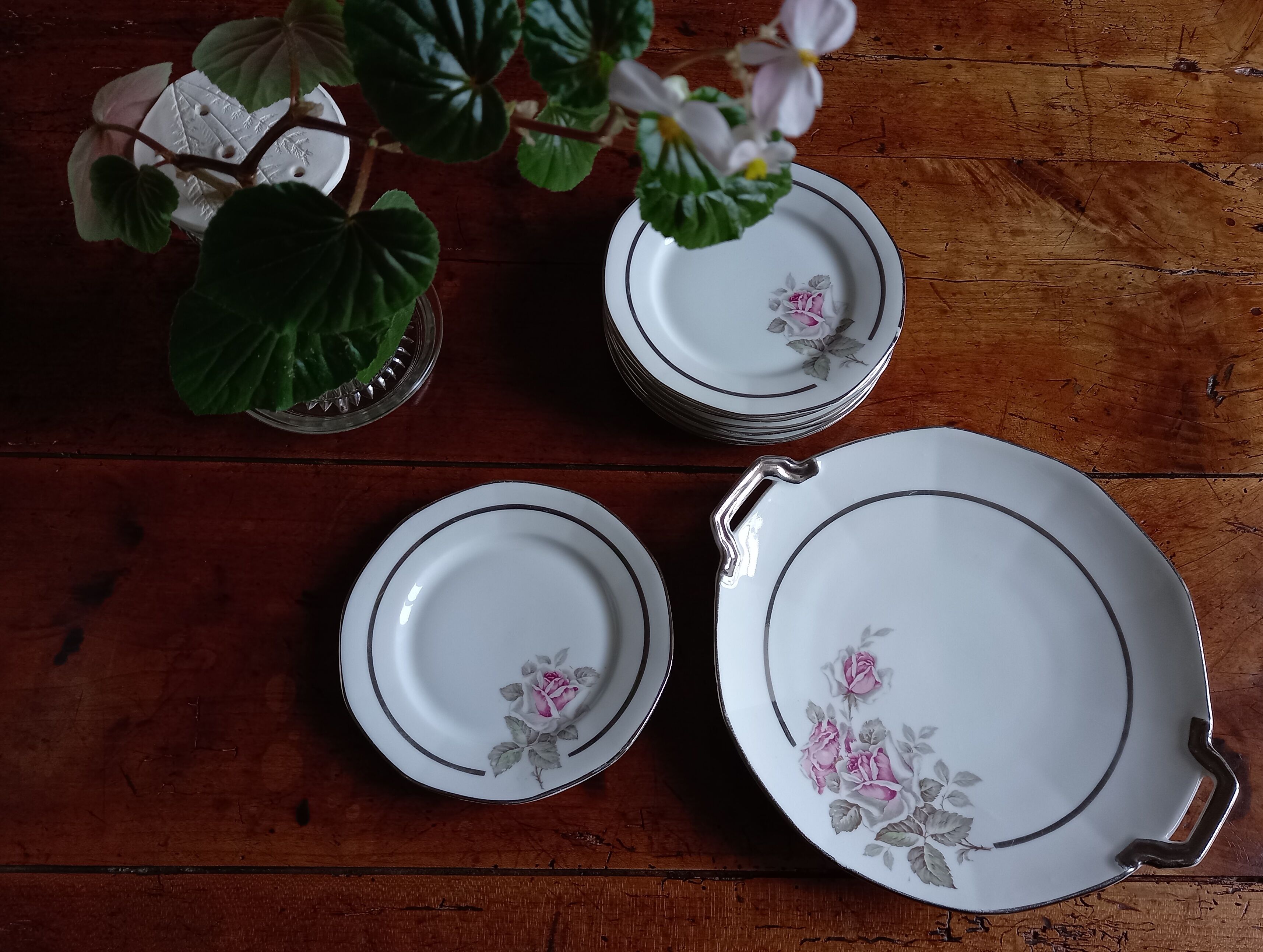 Limoges porcelain dessert service