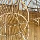 7 vintage rattan armchairs