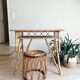 Desk and stool
