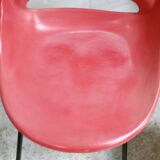 Set of 2 chairs and 3 “space age” poufs. Circa 1970