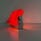Orange Pop Art ambient night lamp in plexiglass by Uwe Mersch Design, 1970s, Germany.