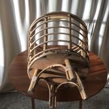 Rattan sewing basket