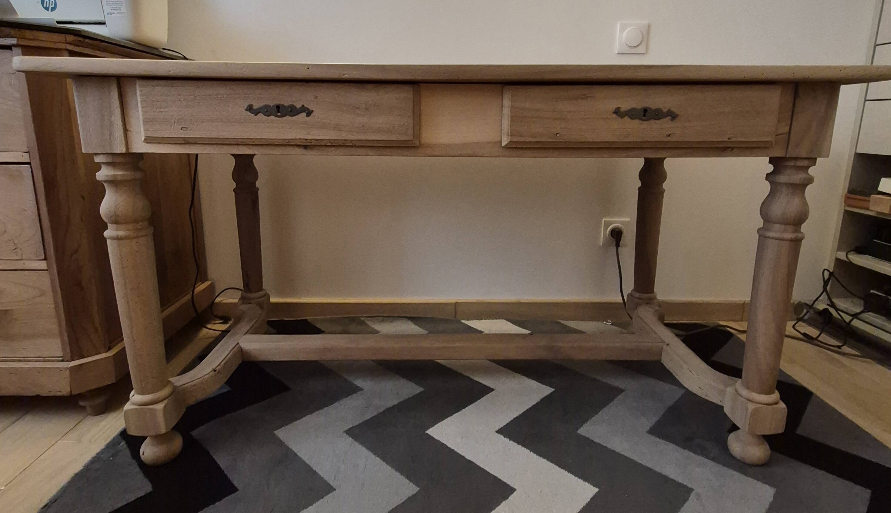 Solid walnut desk