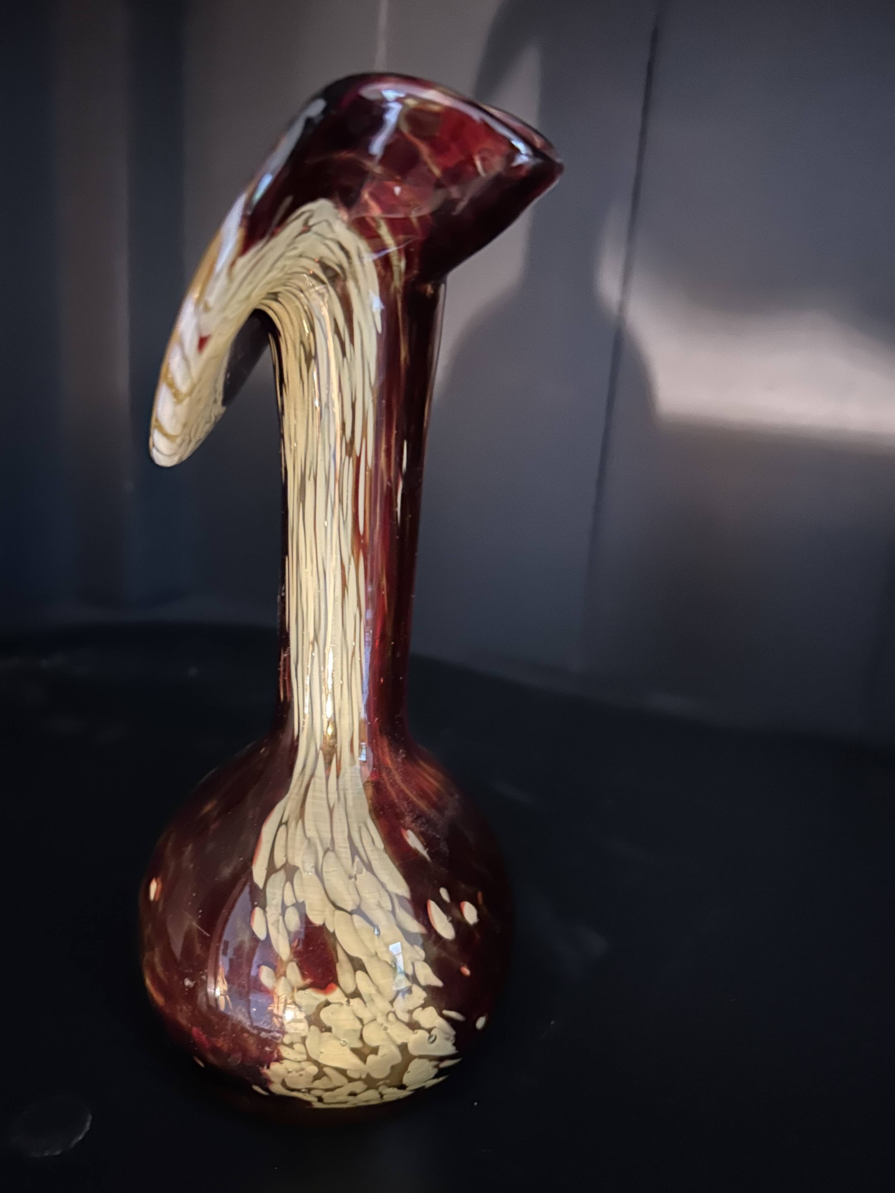Blown glass vase