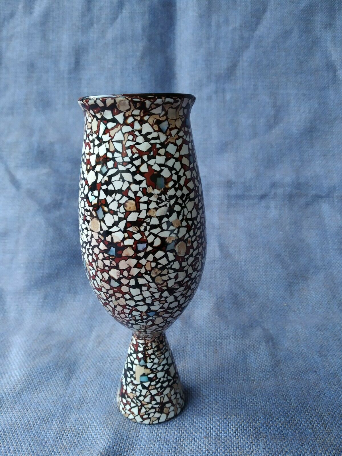 vVerre pot laque vietnam thanthley shell Asian decoration