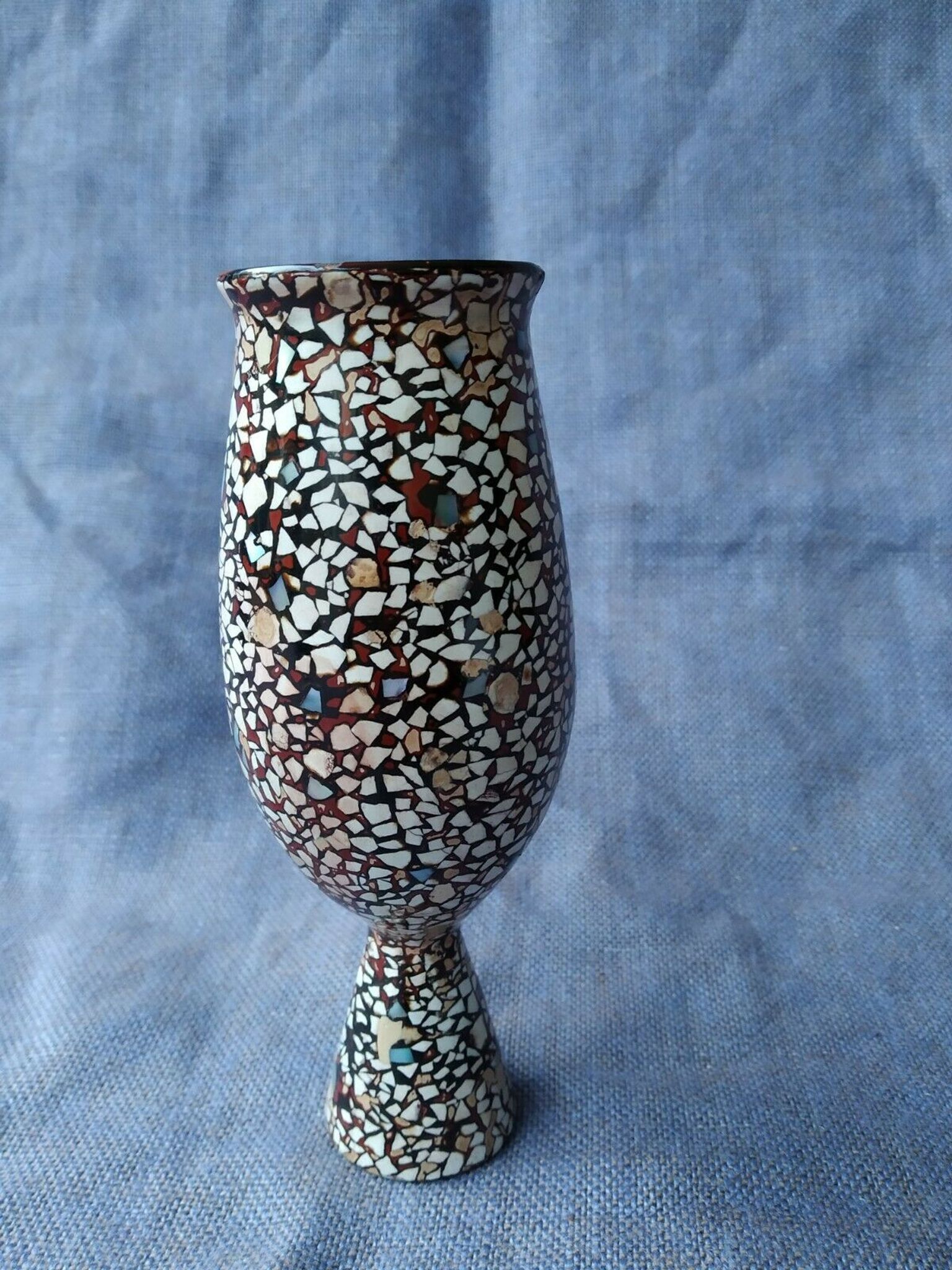 vVerre pot laque vietnam thanthley shell Asian decoration
