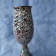 vVerre pot laque vietnam thanthley shell Asian decoration
