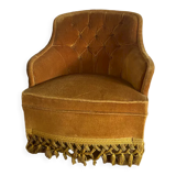 Mustard toad armchair