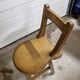 Paire de petites chaises brutalistes