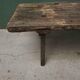 Wooden bench with deep seat