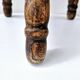 Rare Old Tripod Milking Stool Carved Solid Wood Popular Art