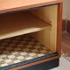 Teak enfilade, sliding canvas doors, 1960s.