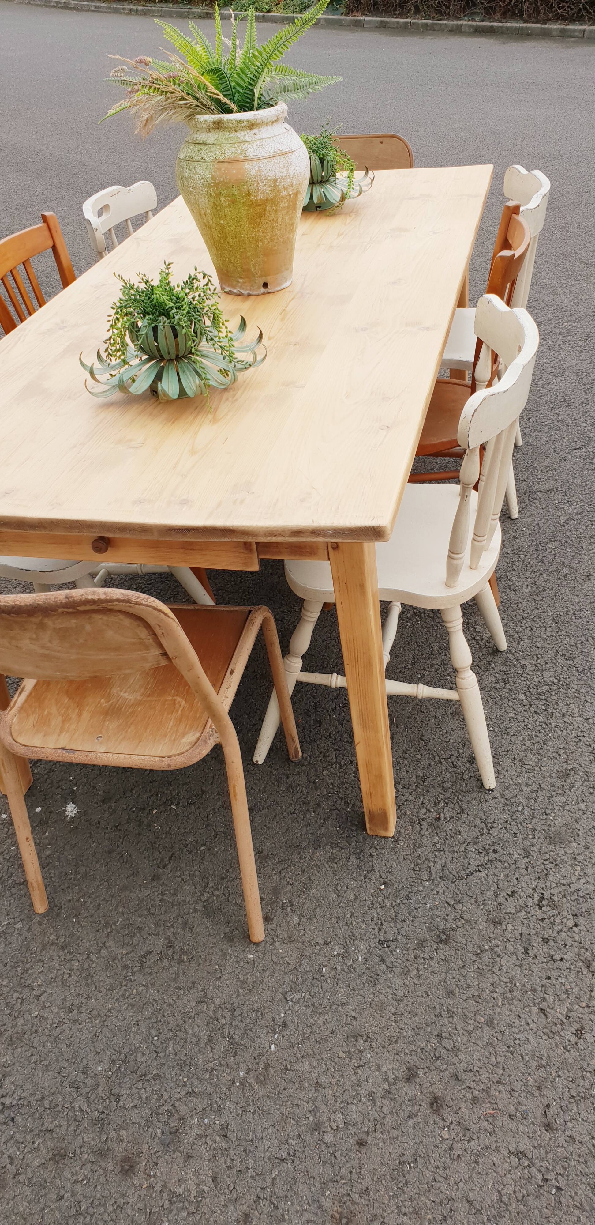 Vintage farm table