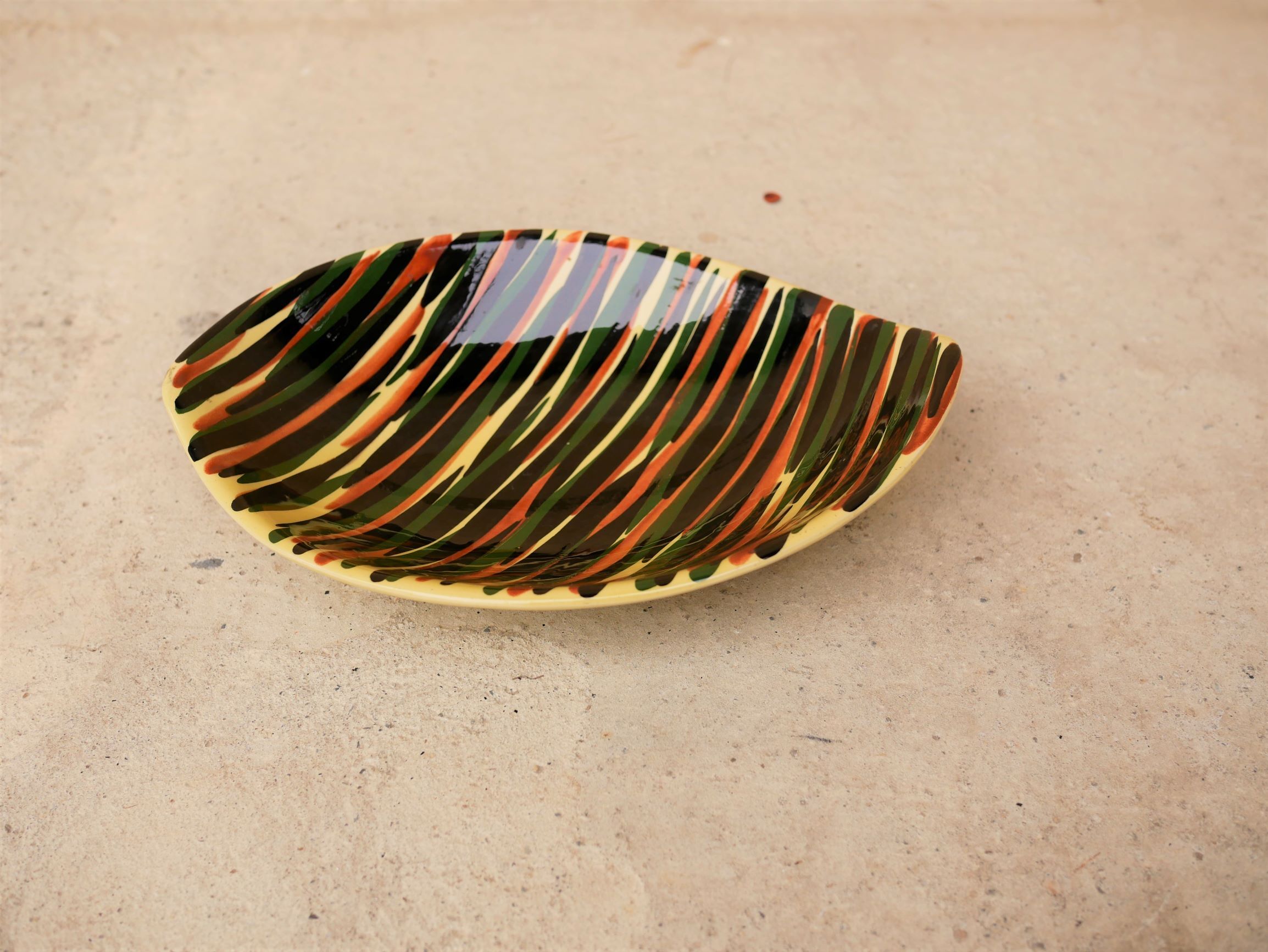 Vintage ceramic cup by Saint Clement earthenware, France