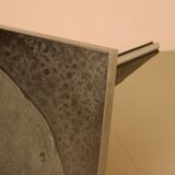 Sculptural coffee table in wood and steel by Heinz Lilienthal 60s