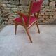 Fauteuil en hêtre et skaï