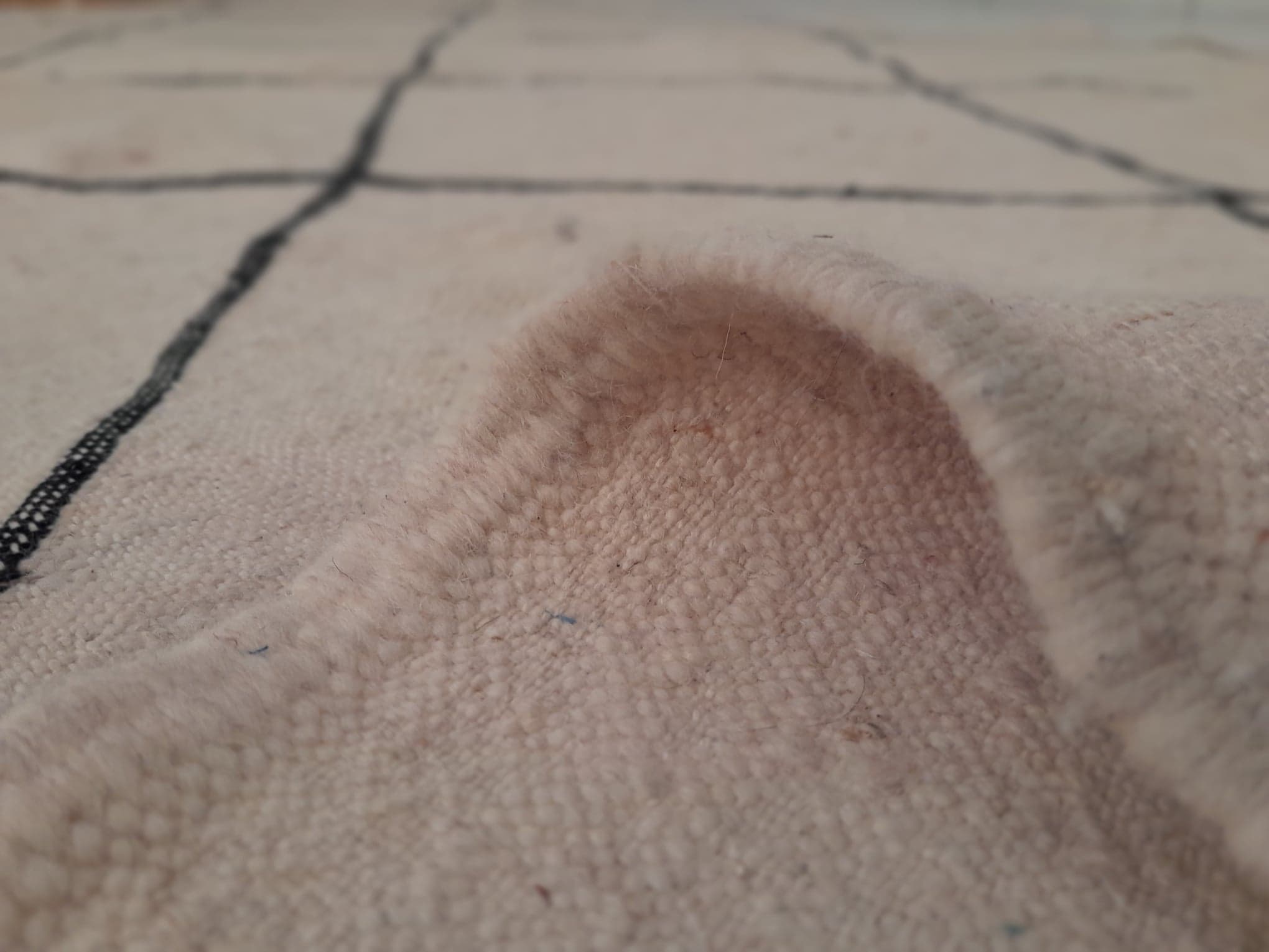 Handmade Berber Beni Ouarain Kilim 235x145cm