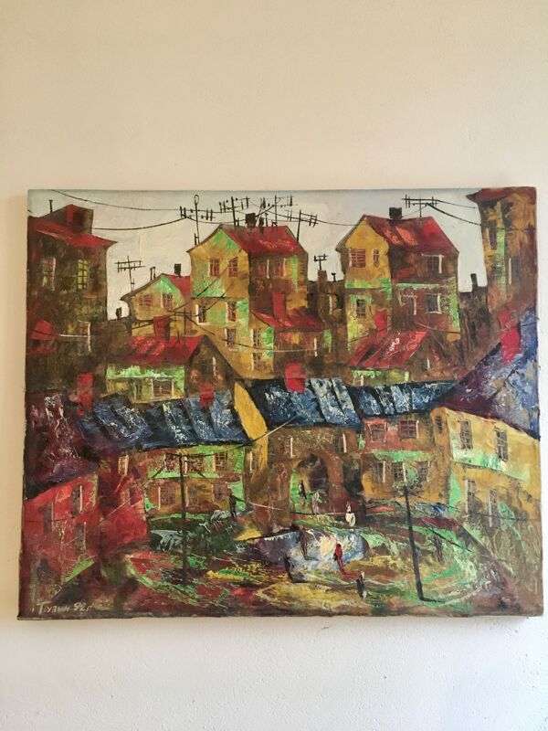 Huile sur toile peintre russe