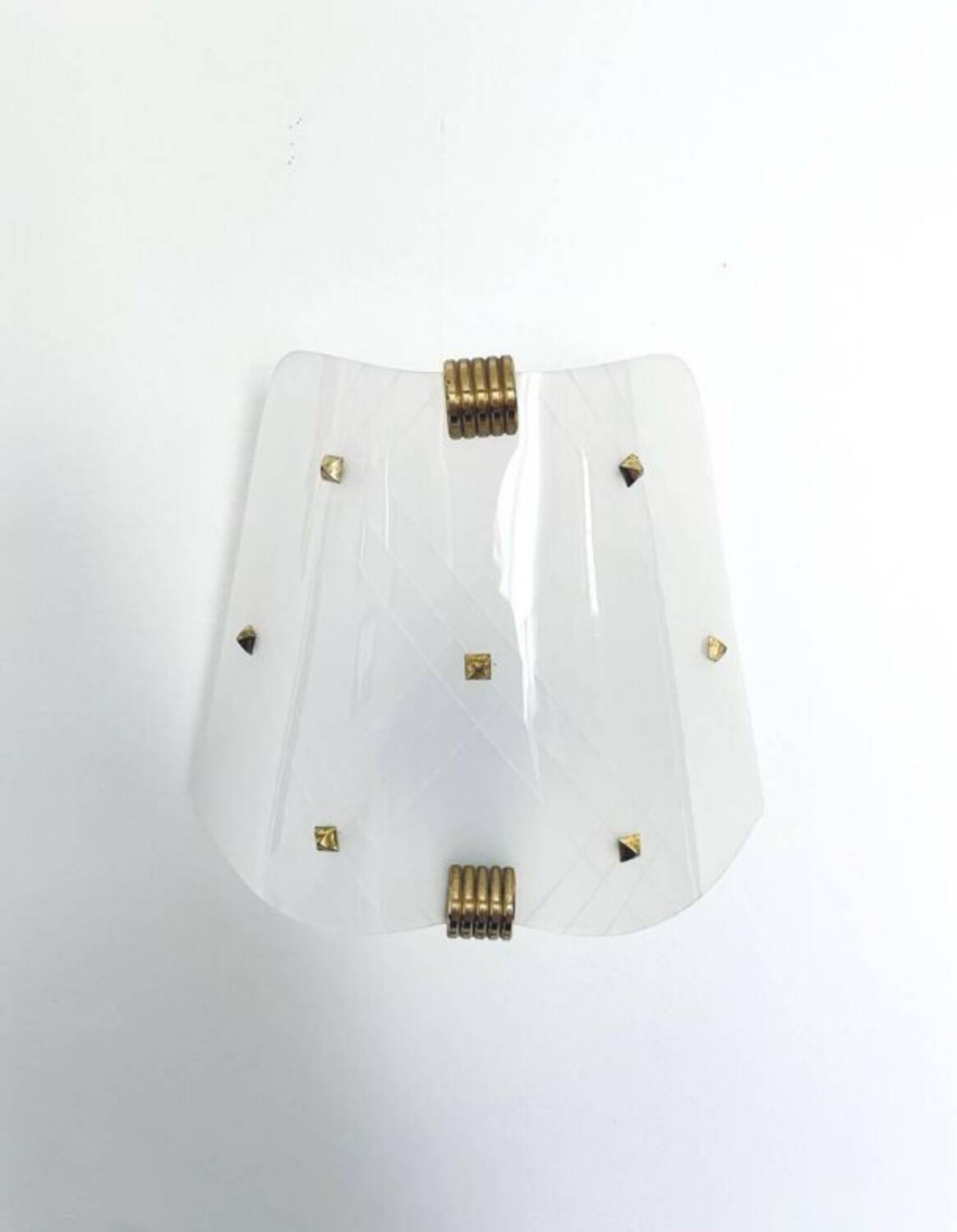 Pair of Plexiglas wall lights, 1960s