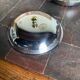 Vintage stainless steel vegetable dish AR CAS 18/10 – brass handles