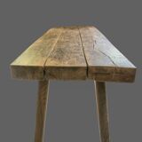 Solid oak farm table