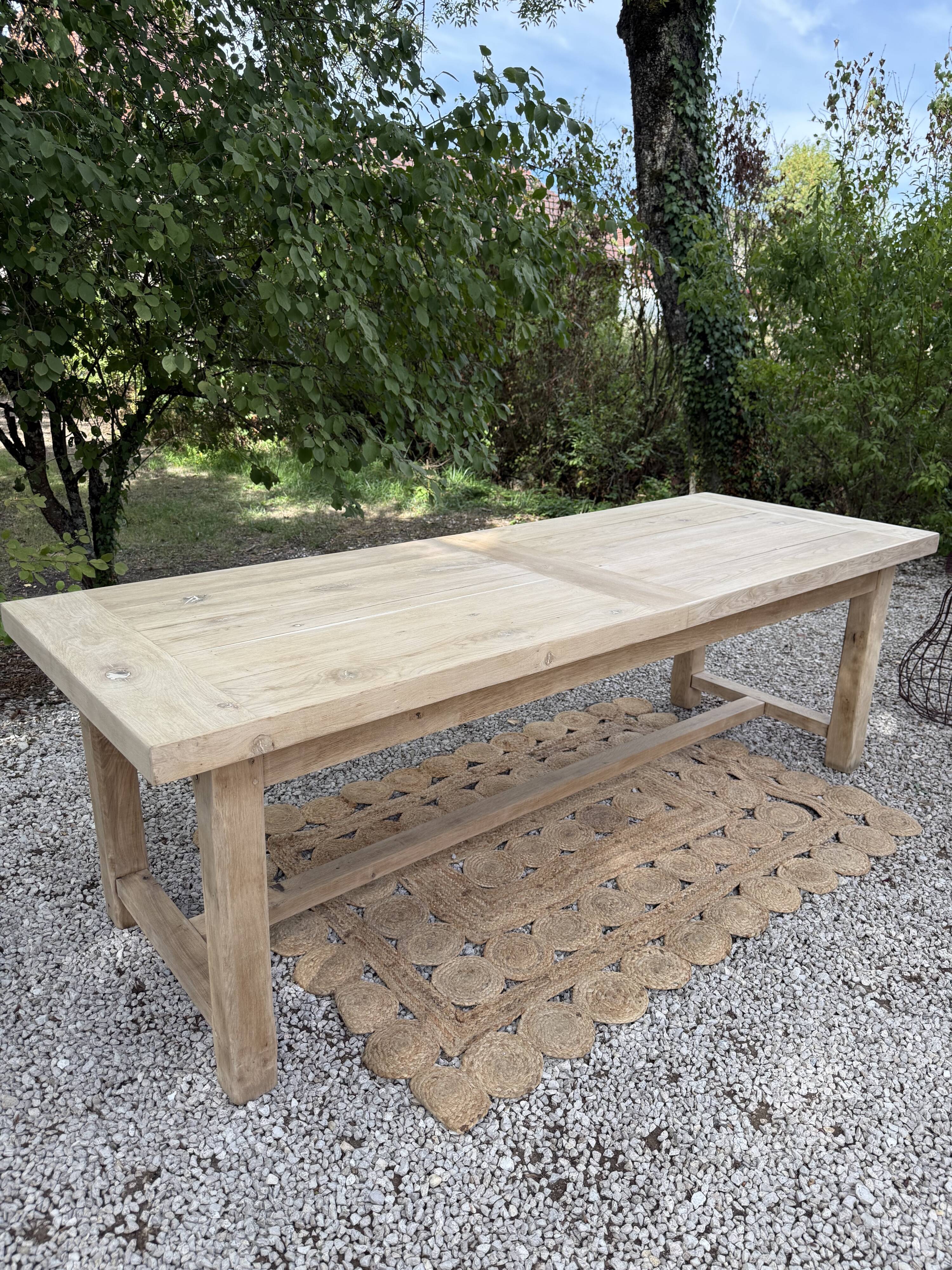 Large solid wood table 238cm