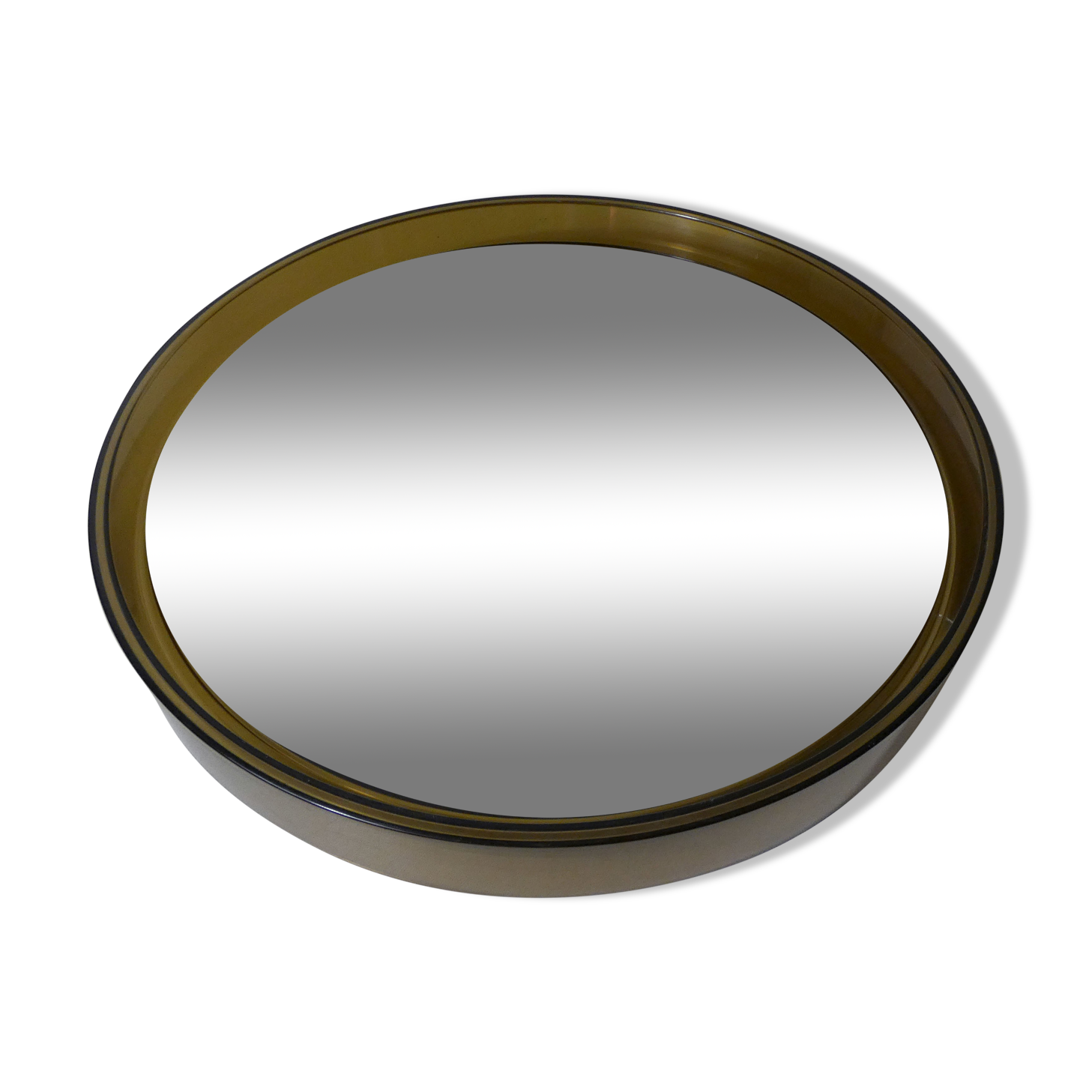 Gilac mirror in vintage smoked plastic